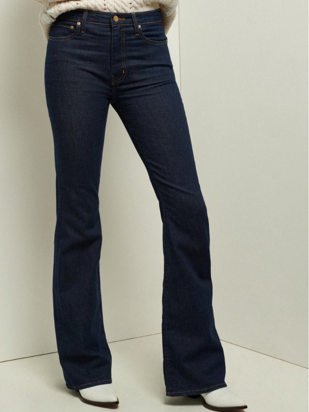 Derek Lam 10 Crosby Crosby High Rise Flare Jeans Park Rinse Size 28
